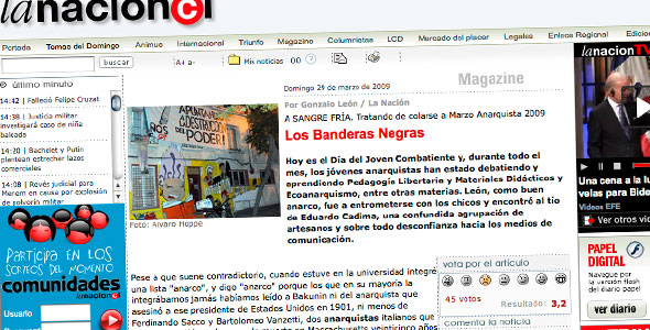 La Nacion Domingo Vs Marzo Anarquista