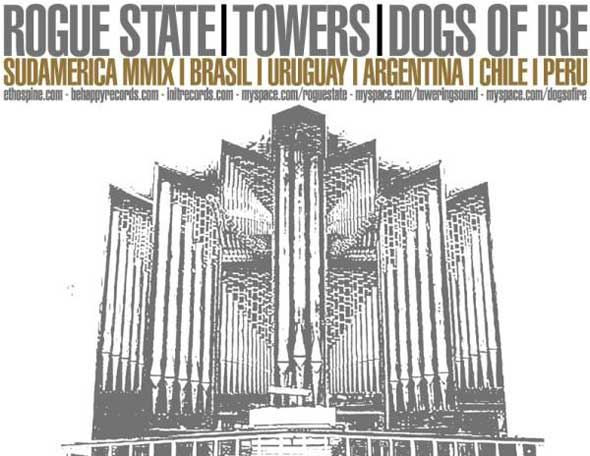 Tour Sudamericano de Rogue State, Towers y Dogs of Fire